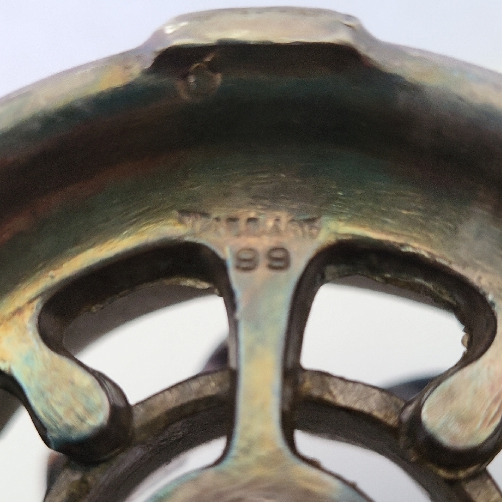 Wallace Silver Lotus Flower Frog - Picture 3 of 4